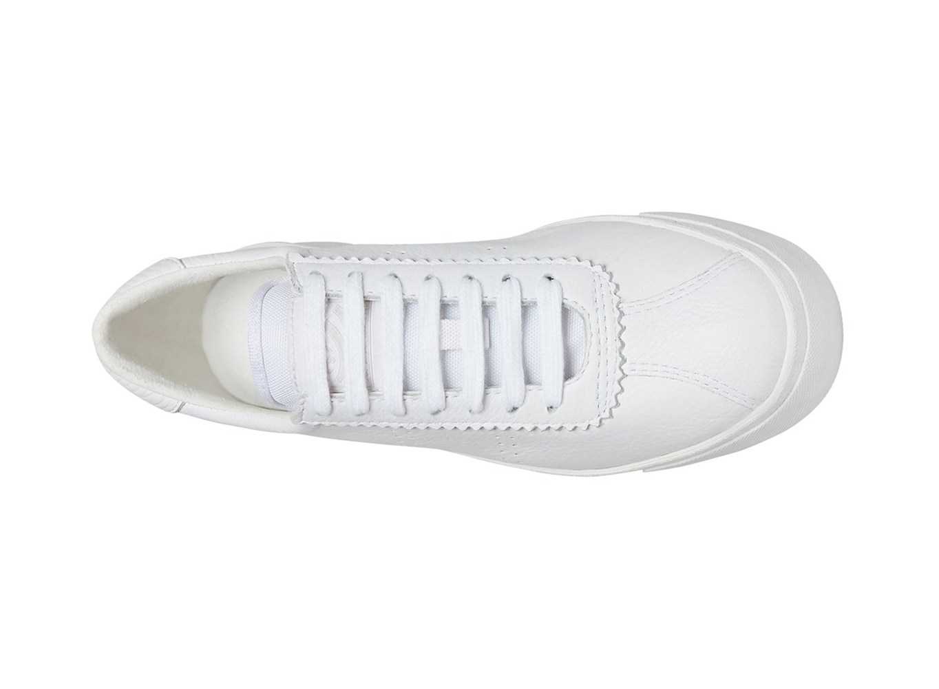 Superga Plataforma Mujer Blancas - 2854 Club 3 Full Comfort Cuero - 140358SHM